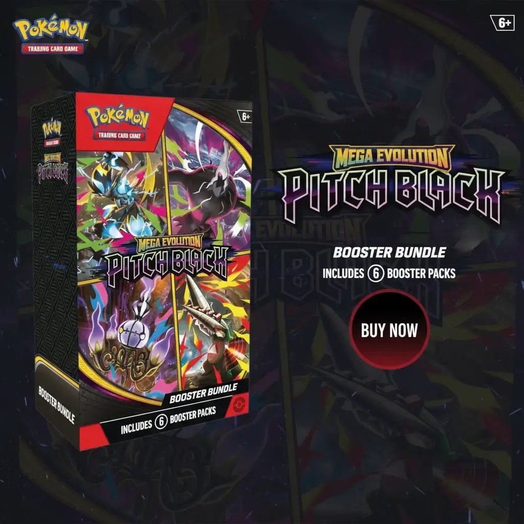 2026 Pokémon Mega Evolution Pitch Black Booster Bundle by Pokemon