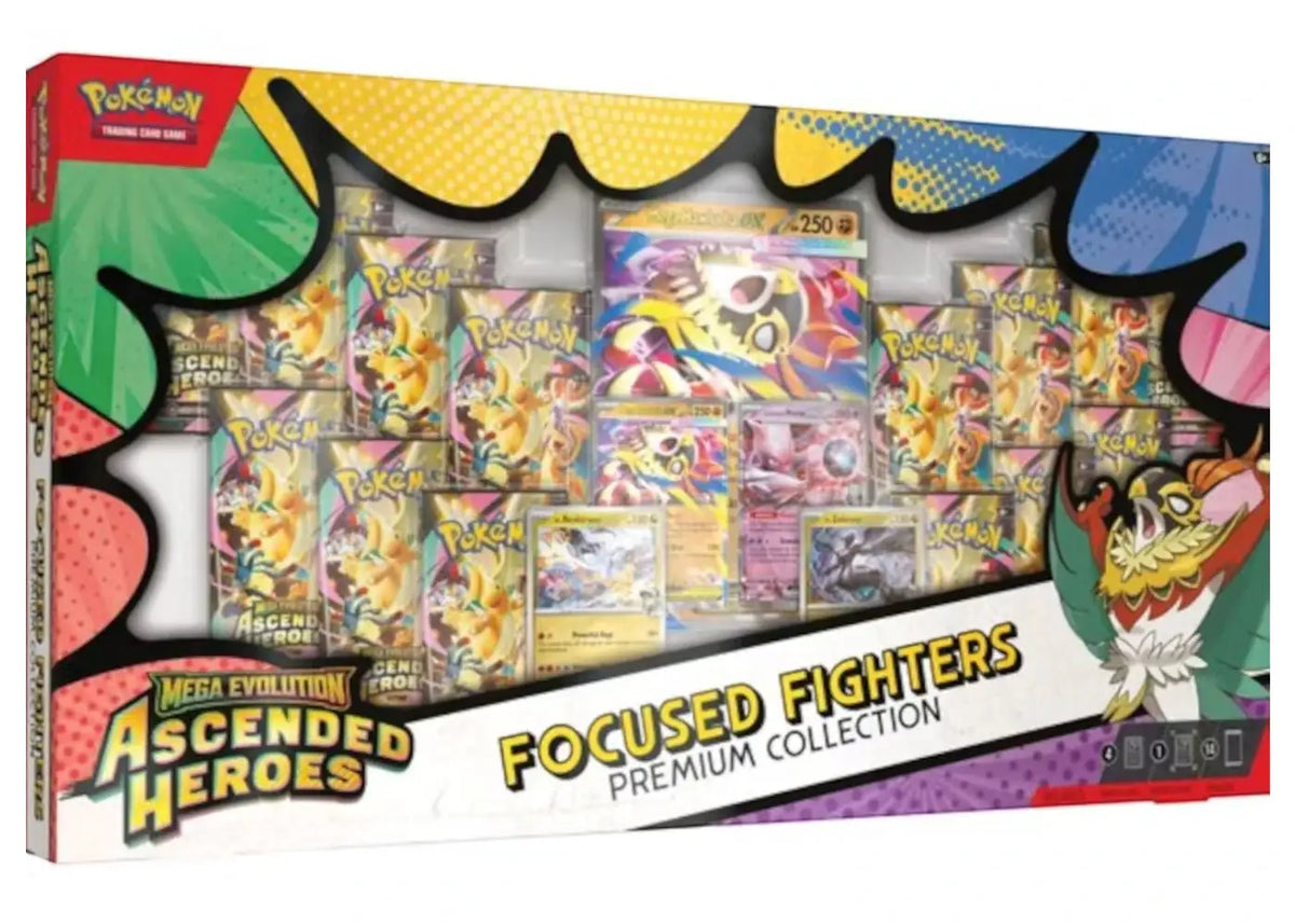 2026 Pokémon Mega Evolution Ascended Heroes Focused Fighters Premium Collection (Sam's Club Exclusive) by Pokemon