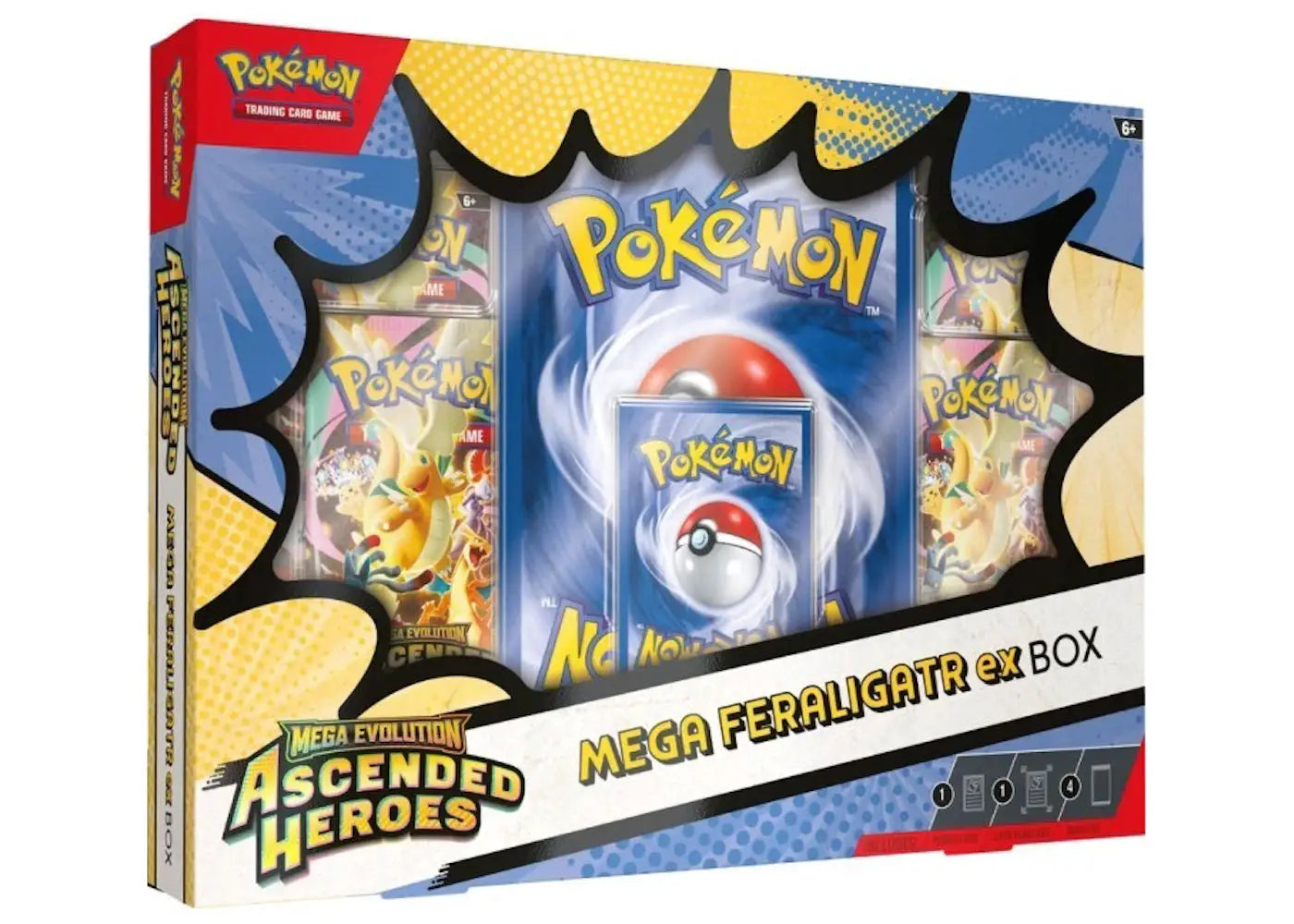 2026 Pokémon Mega Evolution Ascended Heroes Mega Feraligatr ex Box by Pokemon