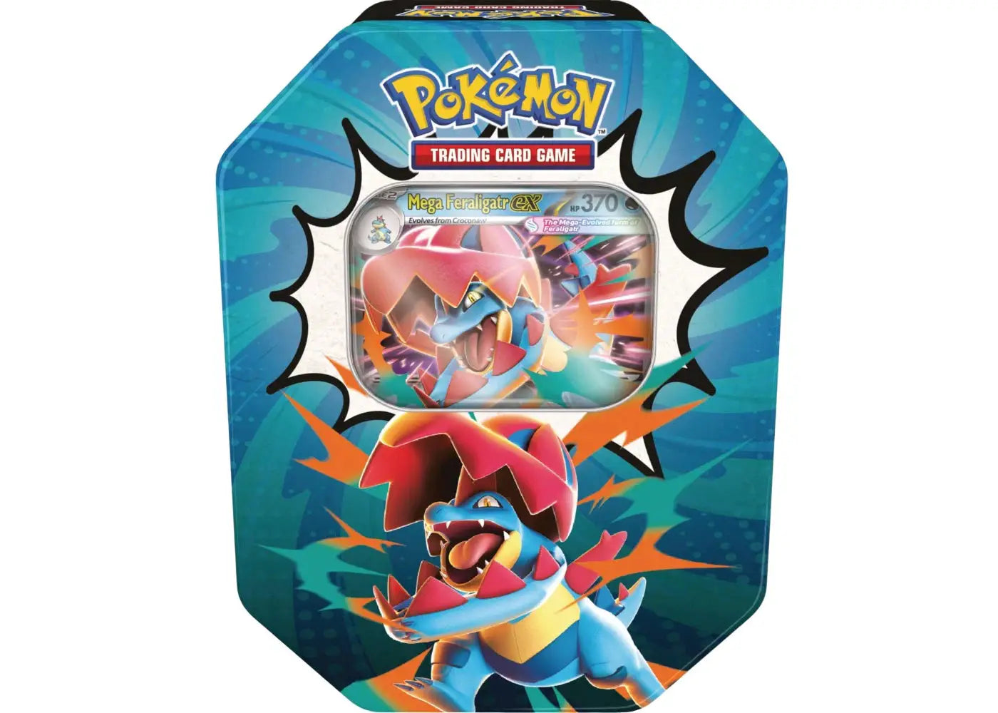 2026 Pokémon Mega Evolution Ascended Heroes Mega Feraligatr ex Tin by Pokemon