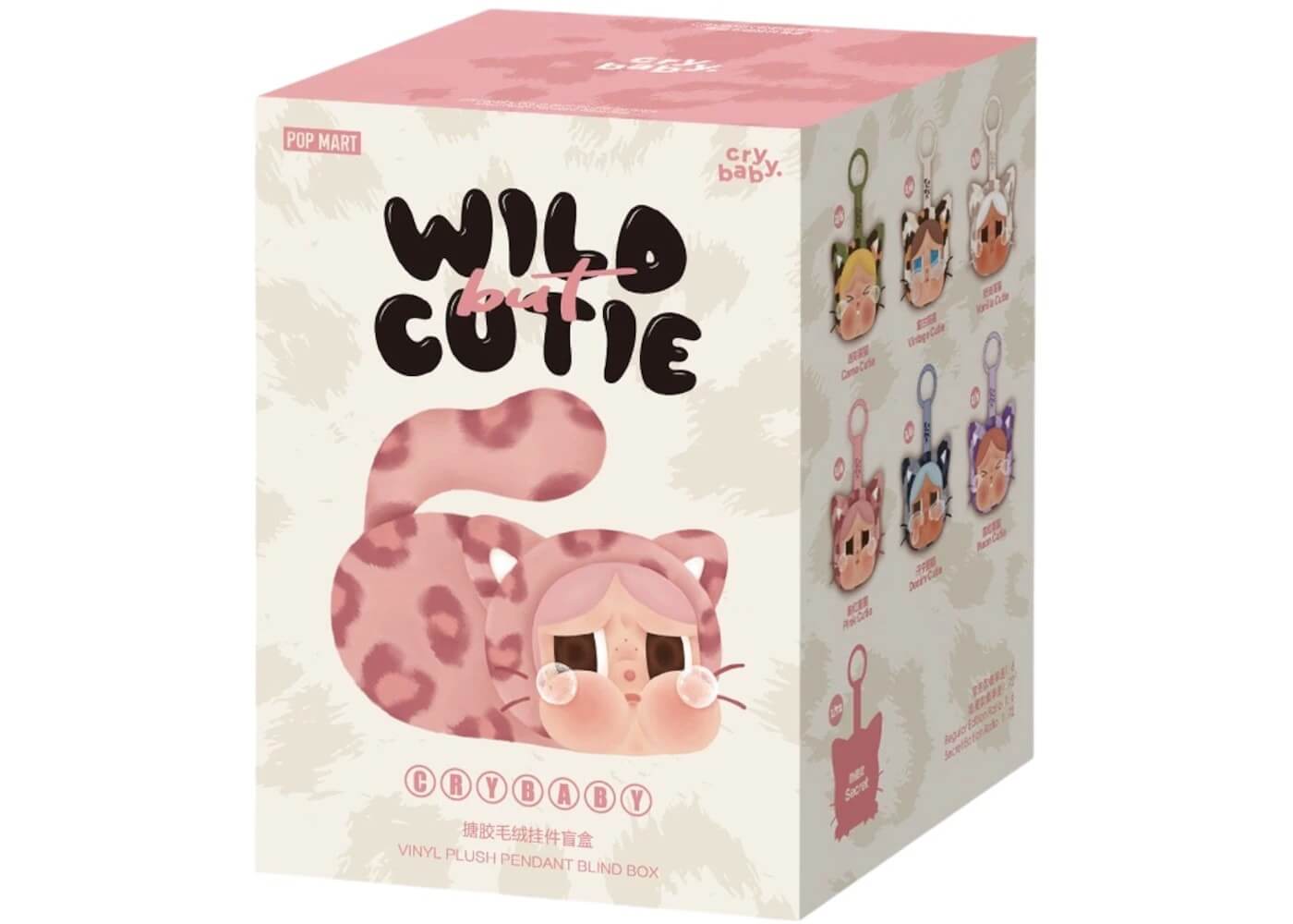 Pop Mart CRYBABY Wild but Cutie Series Vinyl Plush Pendant Blind Box, featuring playful design and surprise collectible.