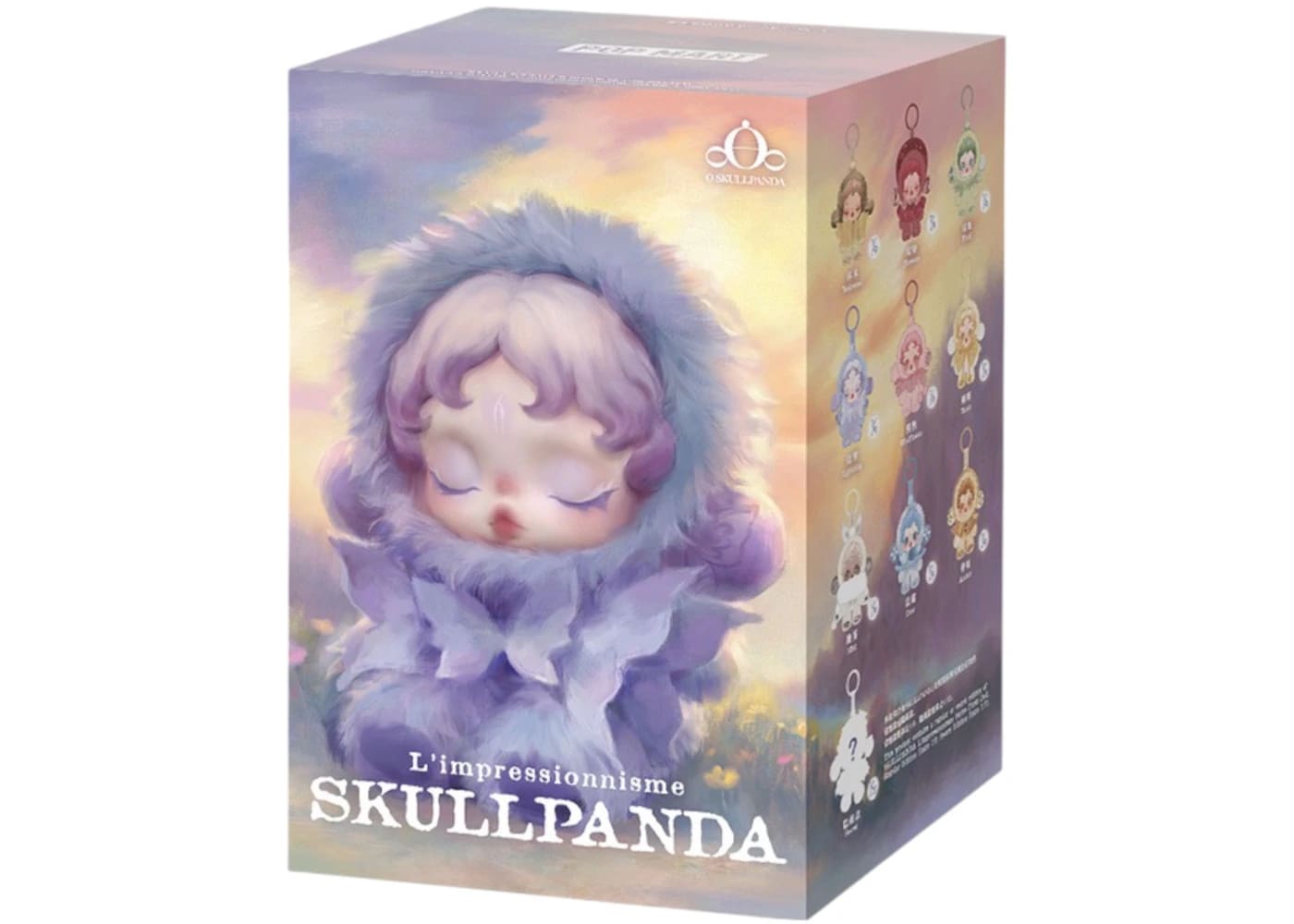 Pop Mart L'impressionnisme SKULLPANDA plush doll blind box featuring artistic design and surprise elements.