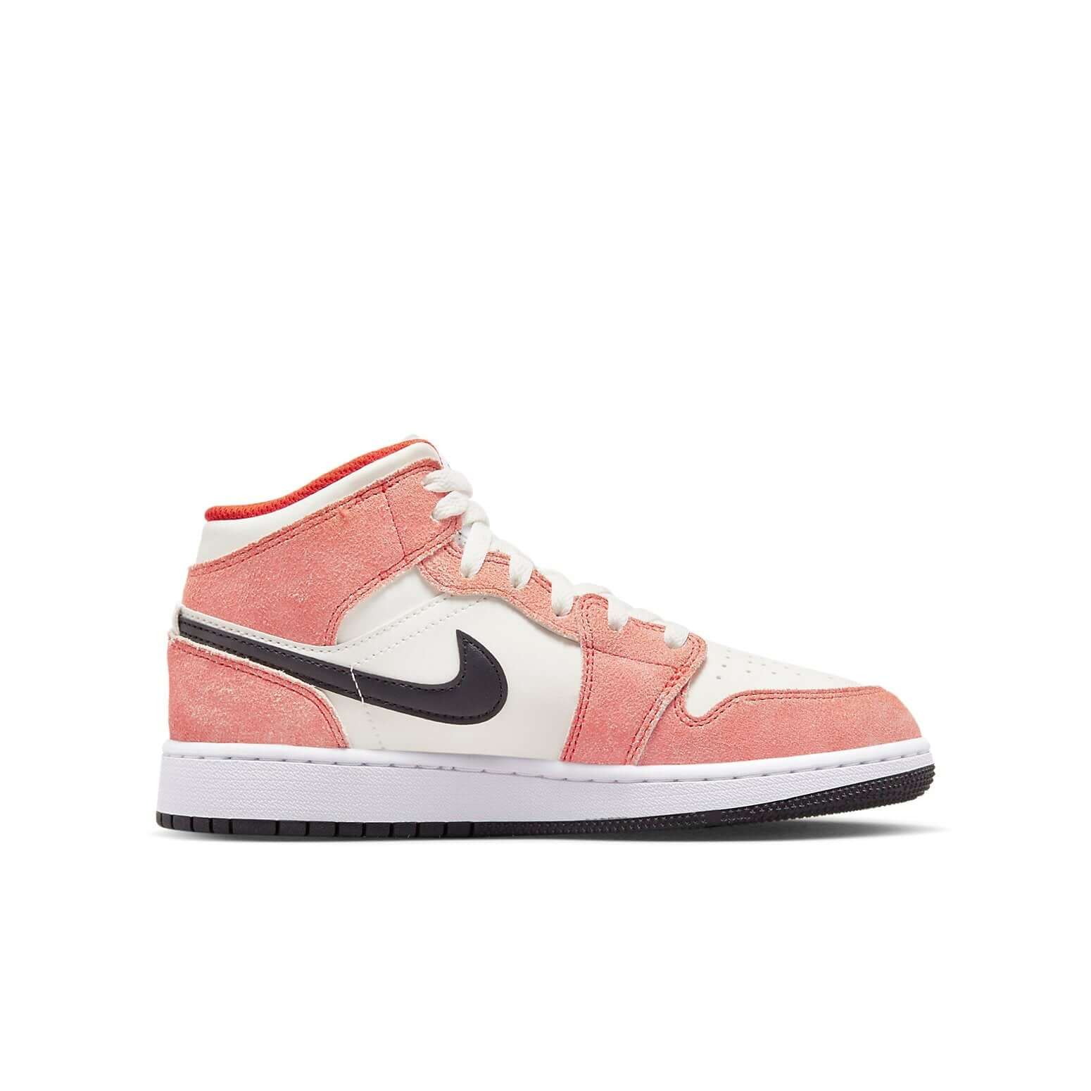 Jordan 1 Mid SE Orange Suede (GS)