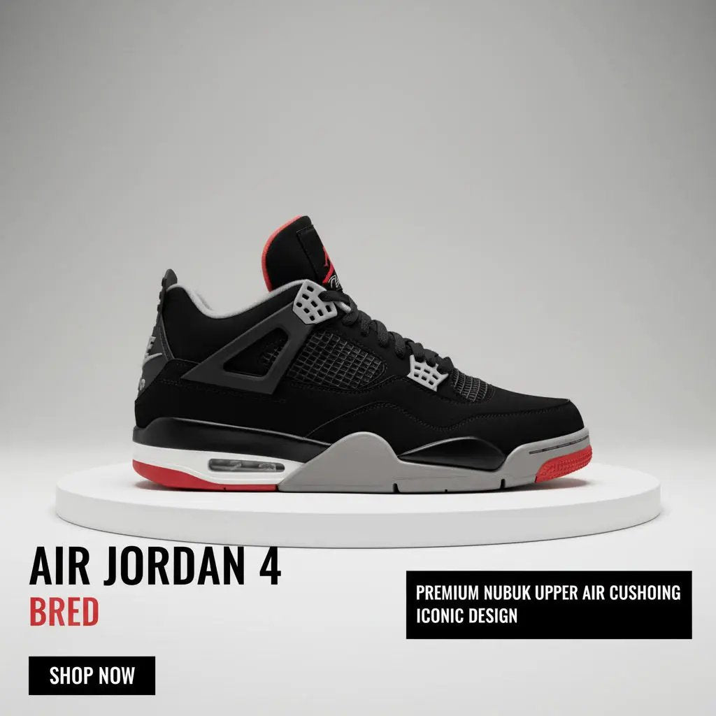 Jordan 4 Retro Bred (2019) by Jordan