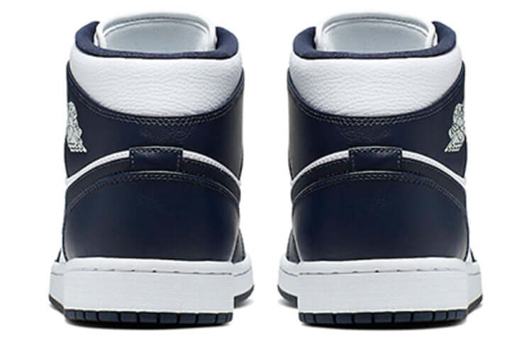 Jordan 1 Mid White Metallic Gold Obsidian