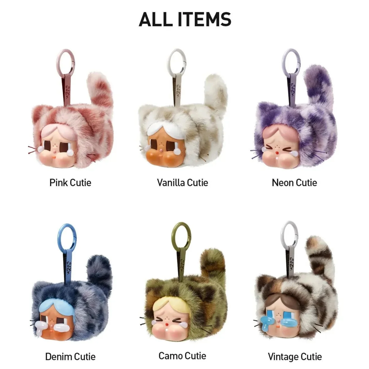 Pop Mart CRYBABY Wild but Cutie Series Vinyl Plush Pendant Sealed Case (6 Blind Box) by Pop Mart