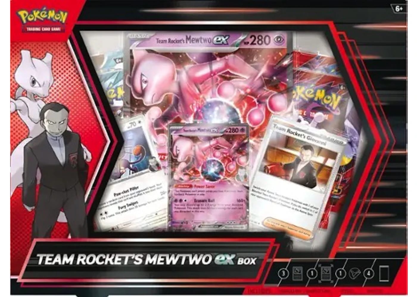 Pokemon Destined Rivals Team Rocket's Mewtwo EX Box 2025 Pokémon Scarlet & Violet