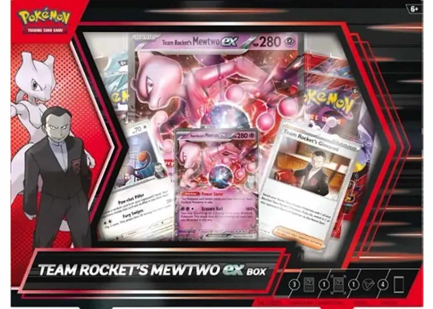 Pokemon Destined Rivals Team Rocket's Mewtwo EX Box 2025 Pokémon Scarlet & Violet