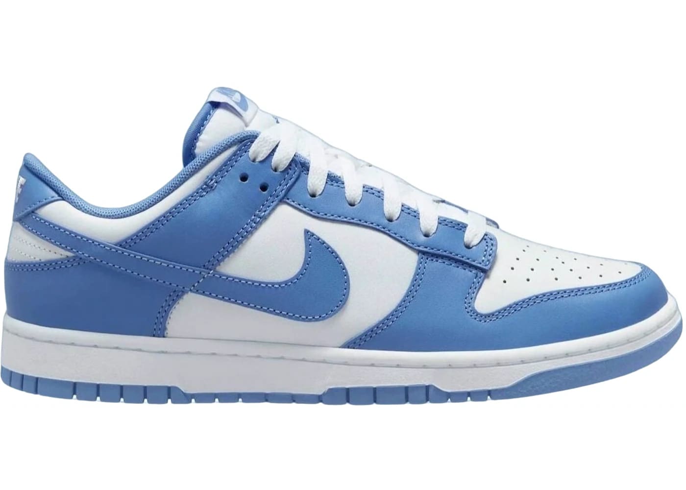 Nike Dunk Low Polar Blue sneaker in blue and white, 100% authentic with next day express shipping available.