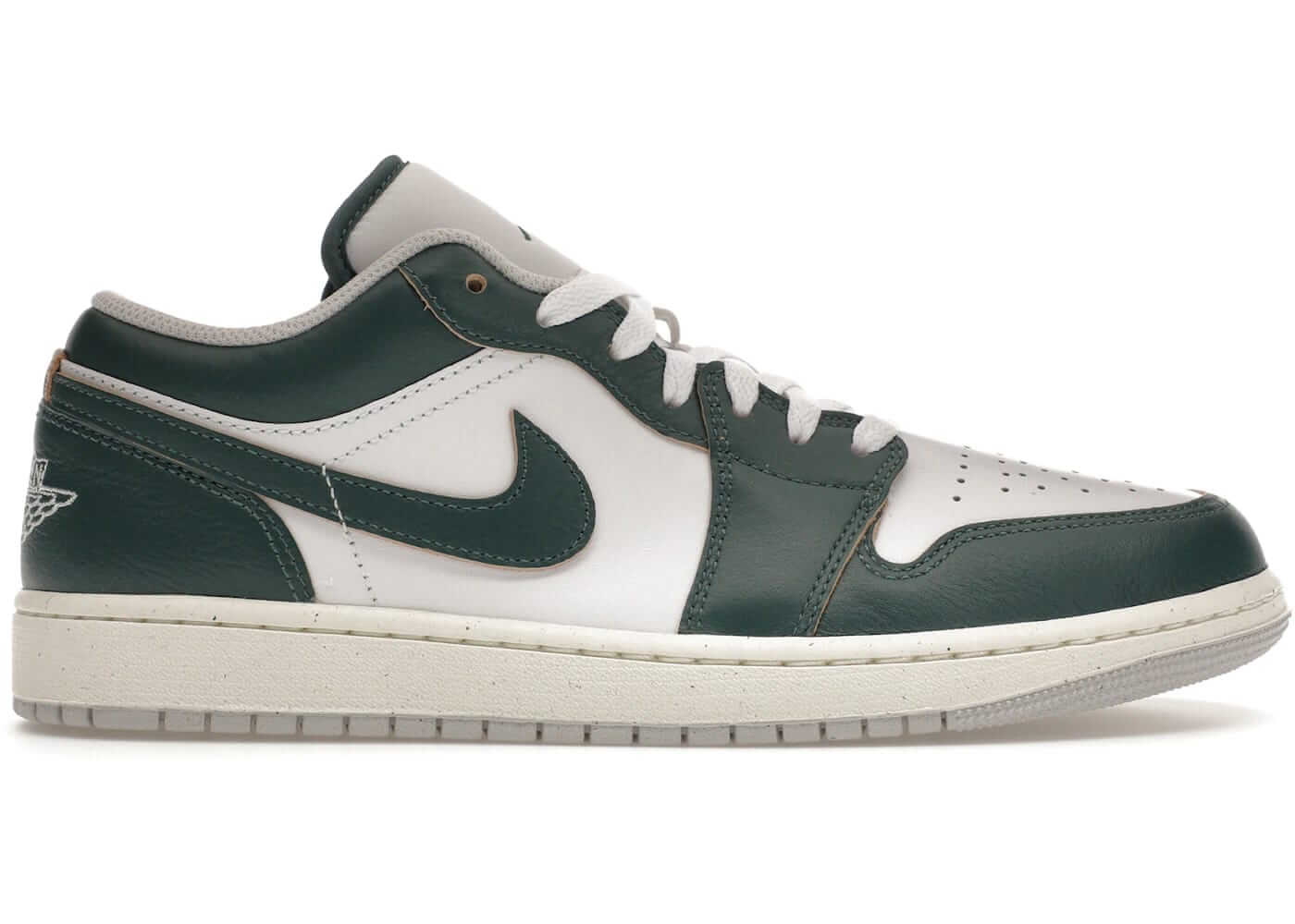 Jordan 1 Low SE Oxidized Green sneaker in white and green, featuring a classic low-top design and authentic style.