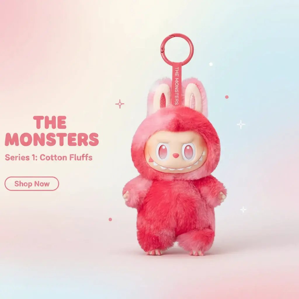 Pop Mart Labubu The Monsters Big into Energy Series Love Vinyl Plush Pendant by Pop Mart
