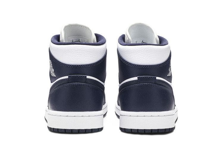 Jordan 1 Mid White Metallic Gold Obsidian