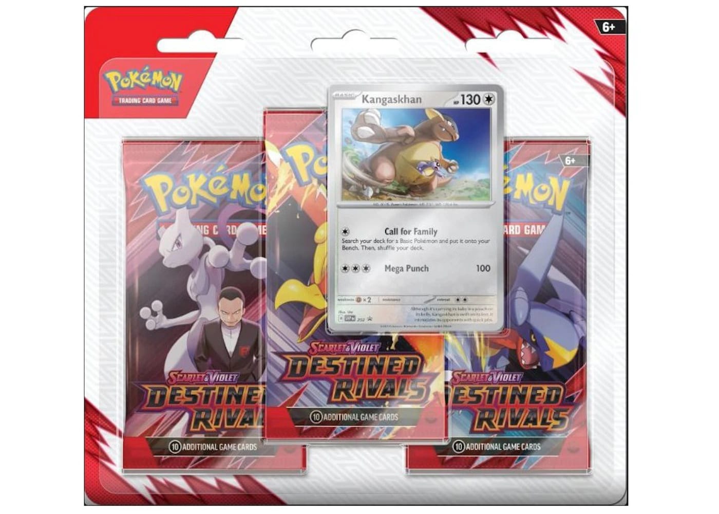 Pokemon Destined Rivals 3 Pack Blister Pack 2025 Pokémon Scarlet & Violet