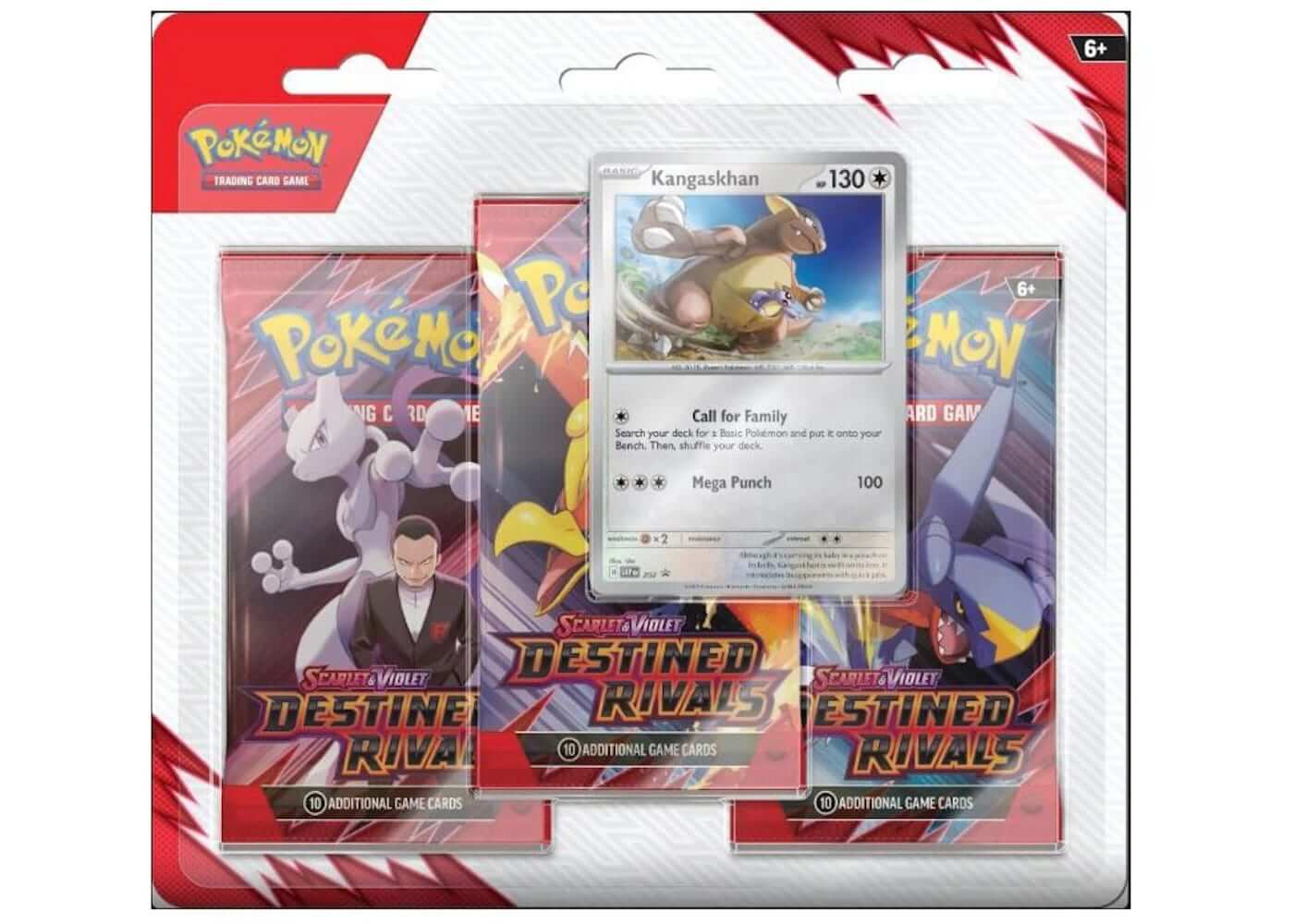 Pokemon Destined Rivals 3 Pack Blister Pack 2025 Pokémon Scarlet & Violet