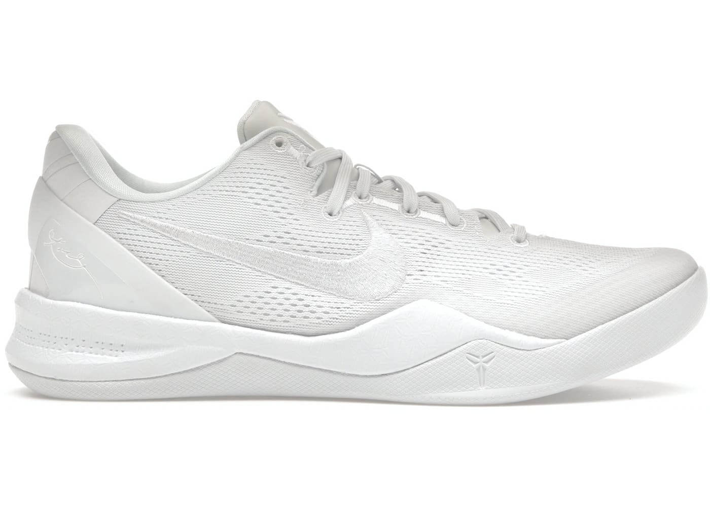Nike Kobe 8 Protro Halo basketball shoes in white, 100% authentic, available for next day express shipping.