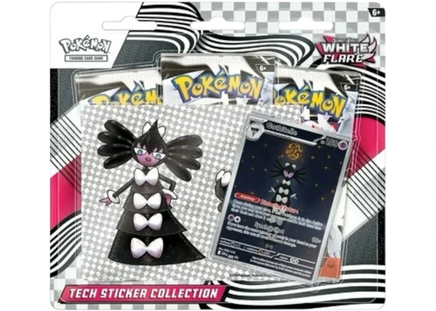 Pokemon White Flare Tech Sticker Collection Blister Pack 2025 Pokémon Scarlet & Violet
