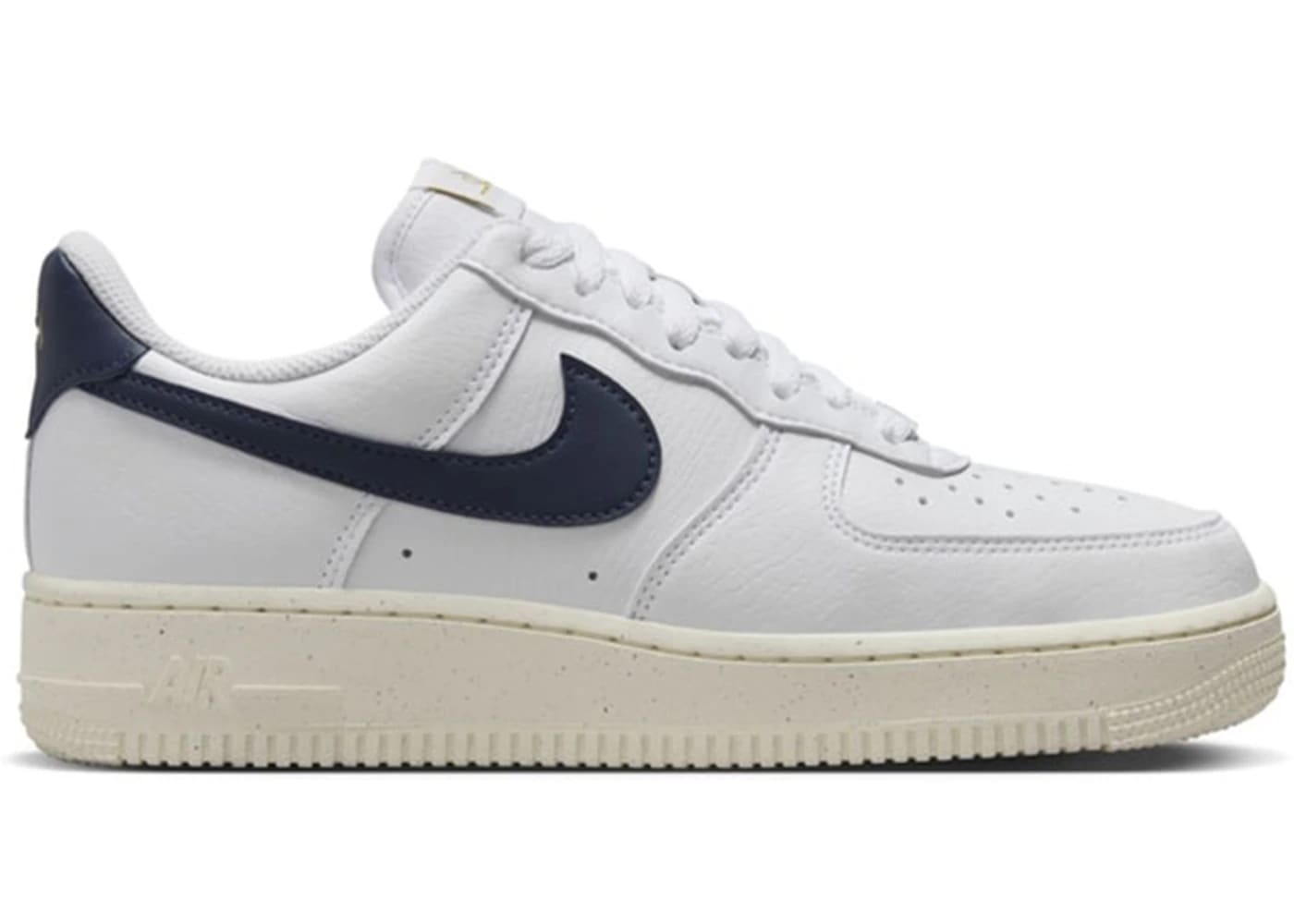 Nike Air Force 1 Low '07 Olympic for women, featuring a white upper with navy blue accents, perfect for sporty style.