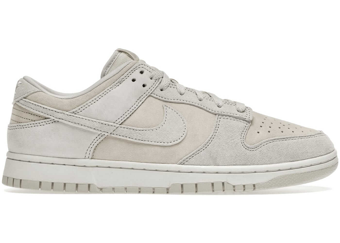 Nike Dunk Low Premium Vast Grey sneakers, brand new, 100% authentic, featuring a premium suede design.