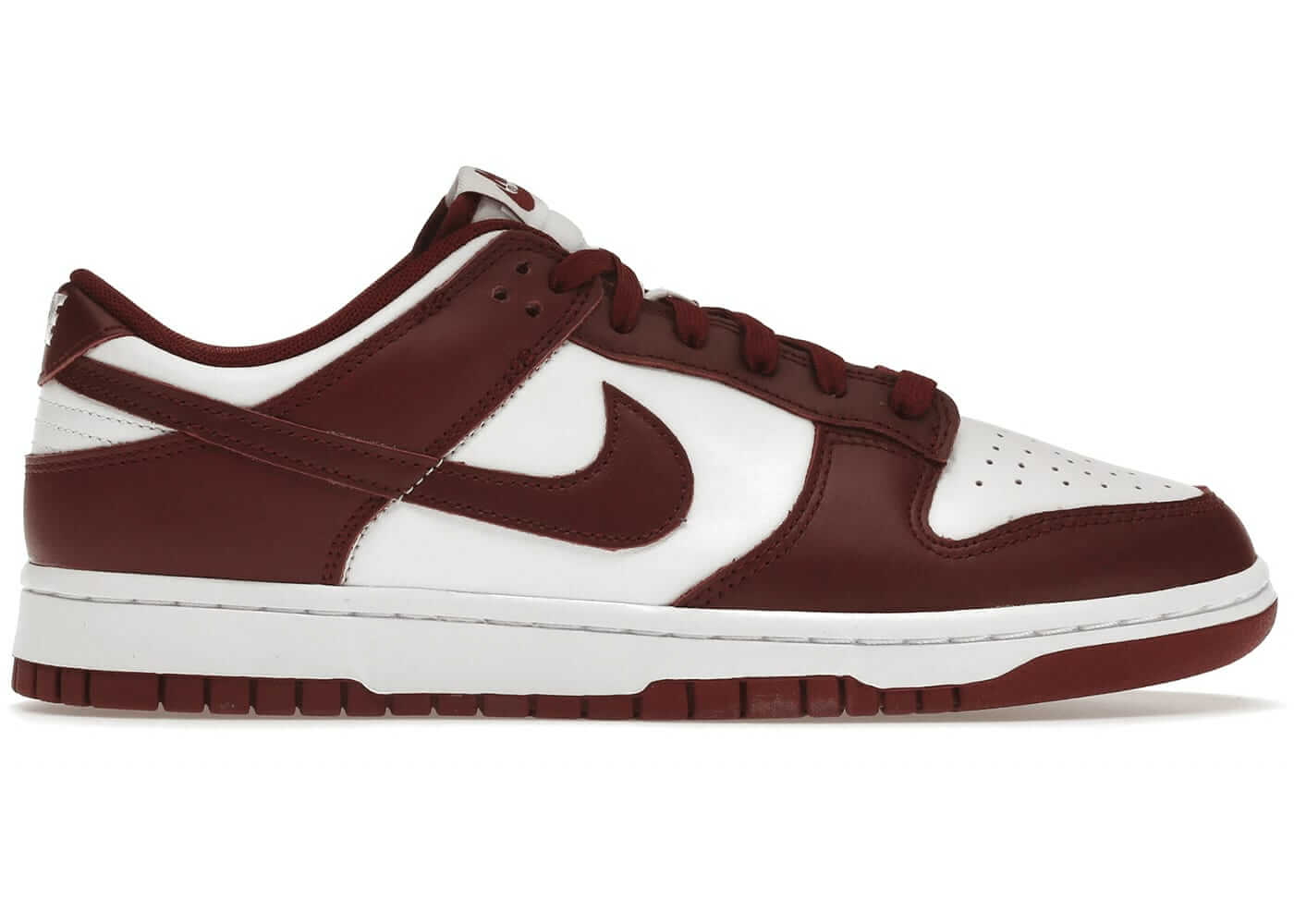 Nike Dunk Low Team Red sneakers in red and white, brand new and 100% authentic, available for next day shipping.