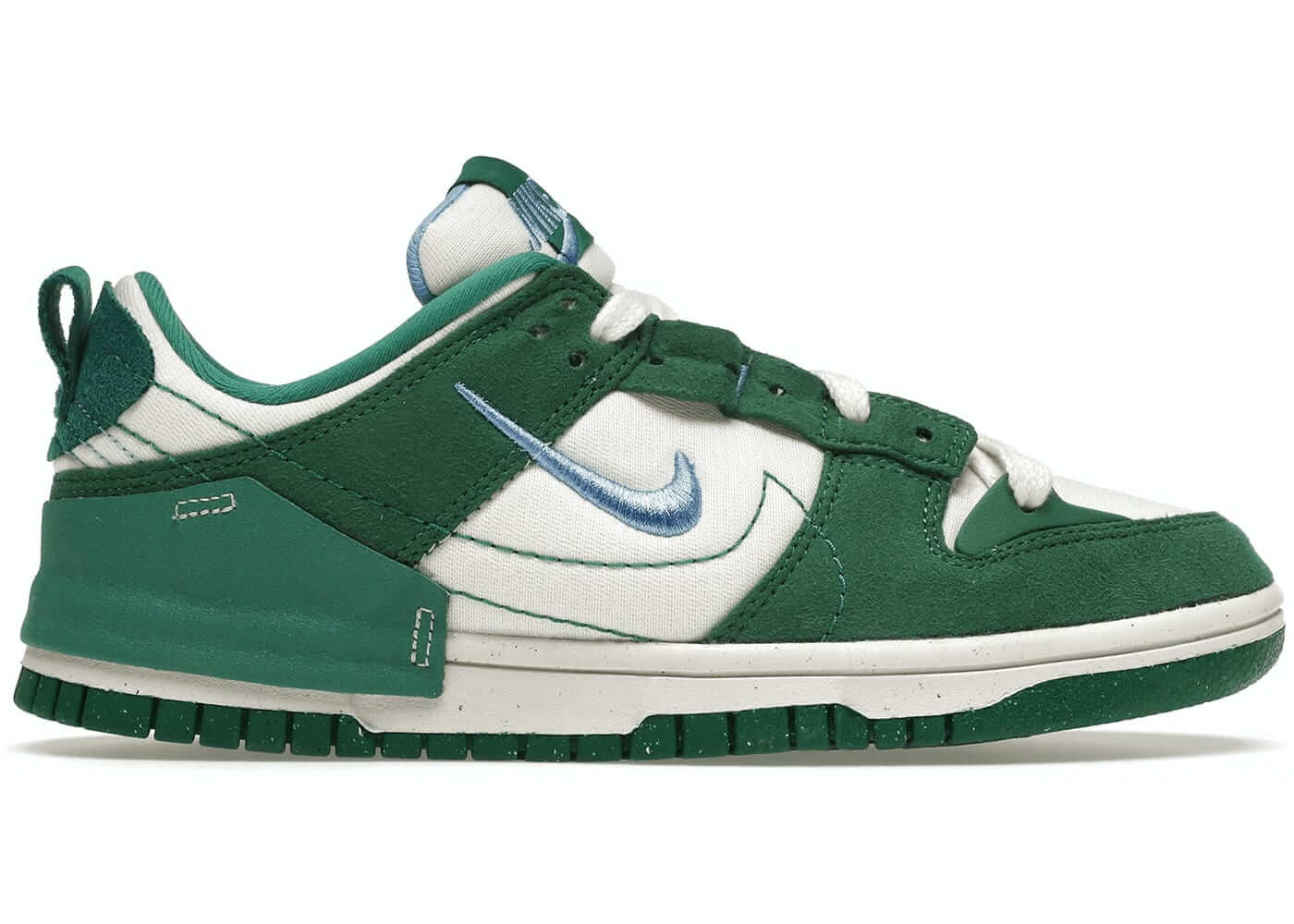 Nike Dunk Low Disrupt 2 Phantom University Blue sneakers in Malachite, 100% authentic with next day express shipping.