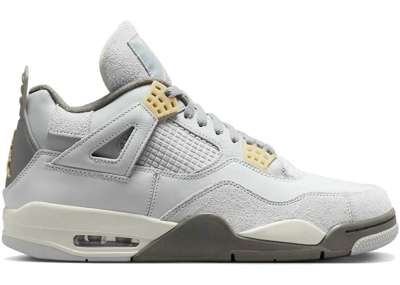 Jordan 4 Retro SE Craft Photon Dust sneakers, brand new, authentic, next day shipping, stylish design, size chart available.