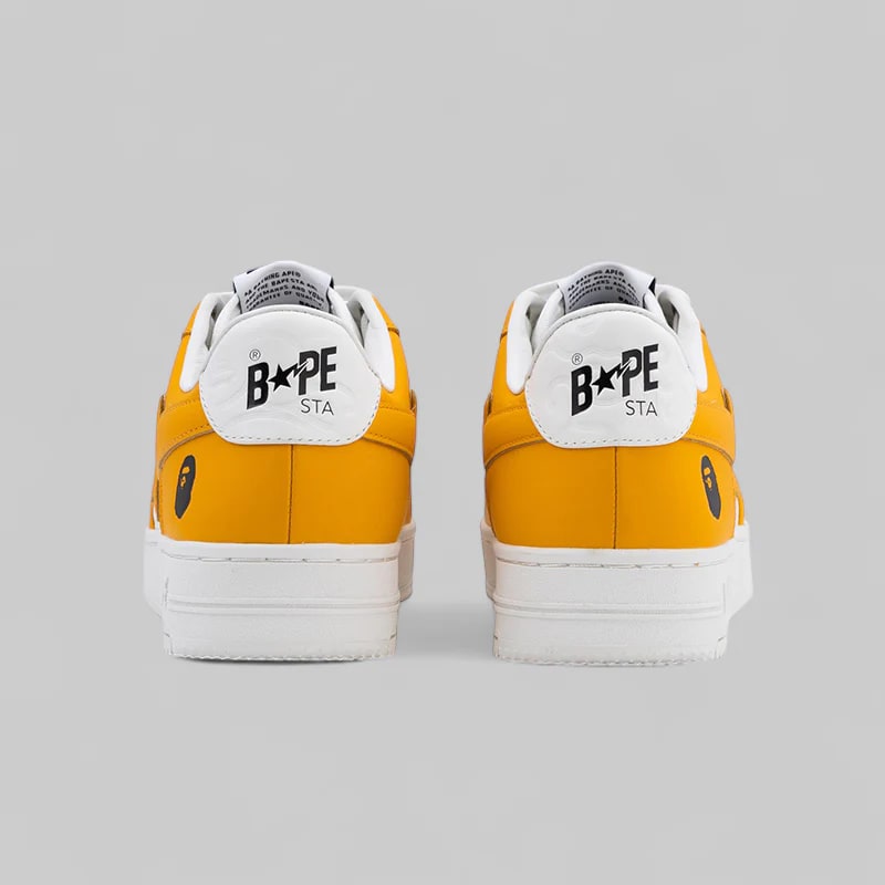 A Bathing Ape Bape Sta Low #3 White Orange Cloud Camo - BigBoiSneakers