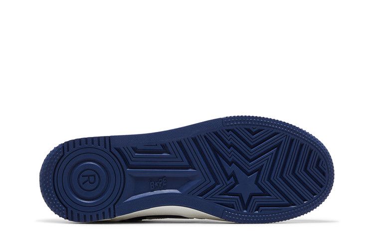 A Bathing Ape Bape Sta Low #6 White Navy - BigBoiSneakers