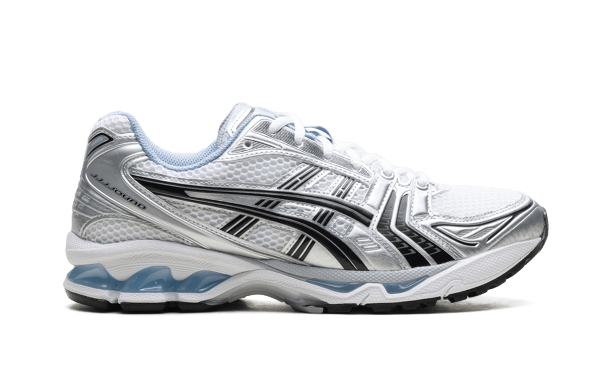ASICS Gel Kayano 14 JJJJound White Blue Running Shoes For Daily Training And Long Runs - BigBoiSneakers