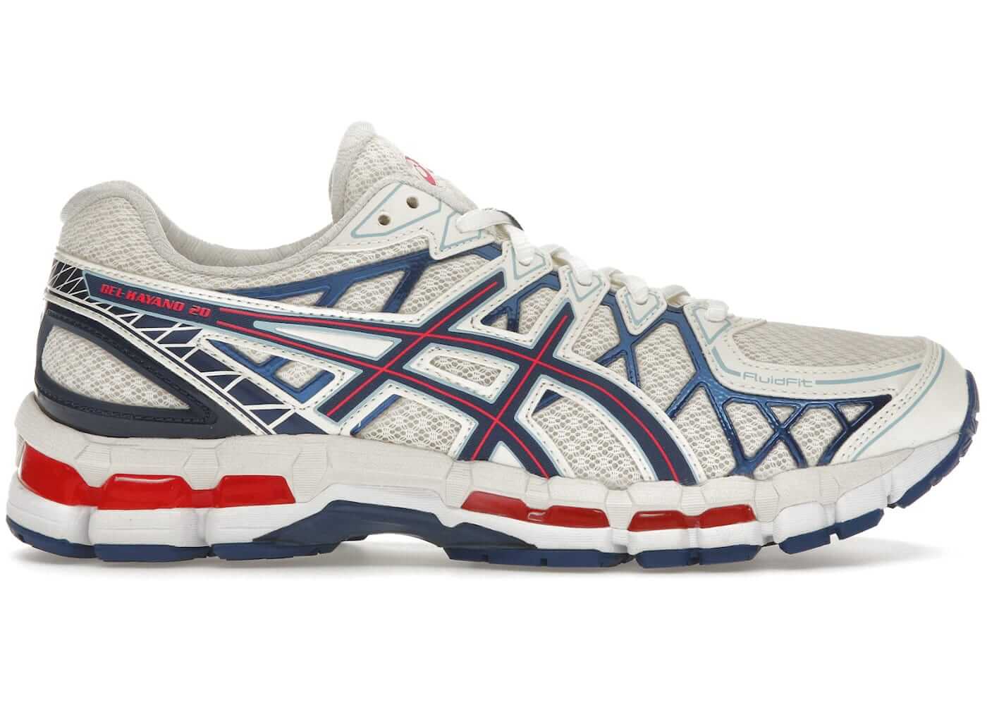 ASICS Gel-Kayano 20 Cream Blue Red - BigBoiSneakers