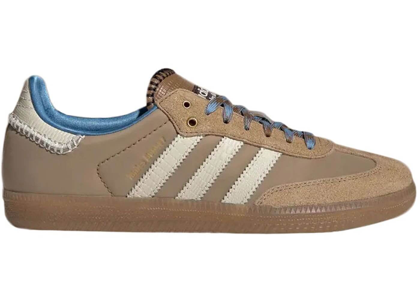 Adidas Samba Nylon Wales Bonner Desert White Leather Upper Sneaker Inspired By Afro Atlantic Heritage - BigBoiSneakers