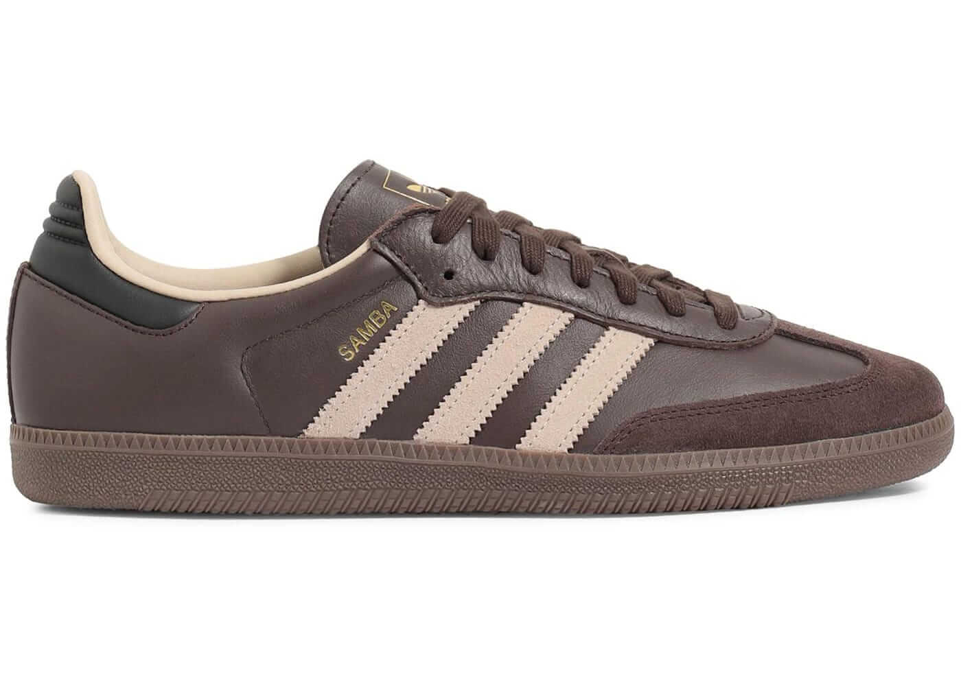 Adidas Samba OG Dark Brown Beige Gum Colorway Sneakers For Retro Classic Style And Everyday Wear - BigBoiSneakers