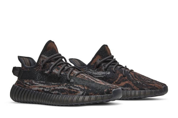 Adidas Yeezy Boost 350 V2 MX Rock Primeknit Sneakers With Dark Marbled Pattern and Boost Sole - BigBoiSneakers