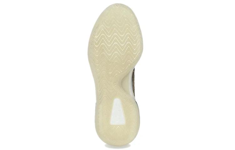 Adidas Yeezy QNTM Amber Tint Primeknit Basketball Shoes With Grey Heel Wraps And Semi Translucent Sole - BigBoiSneakers