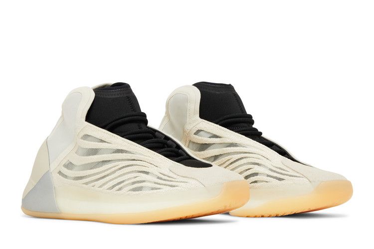 Adidas Yeezy QNTM Mist Slate Basketball Shoes For Men Neutral Colorway Inspired By Court Style And Kanye West - BigBoiSneakers
