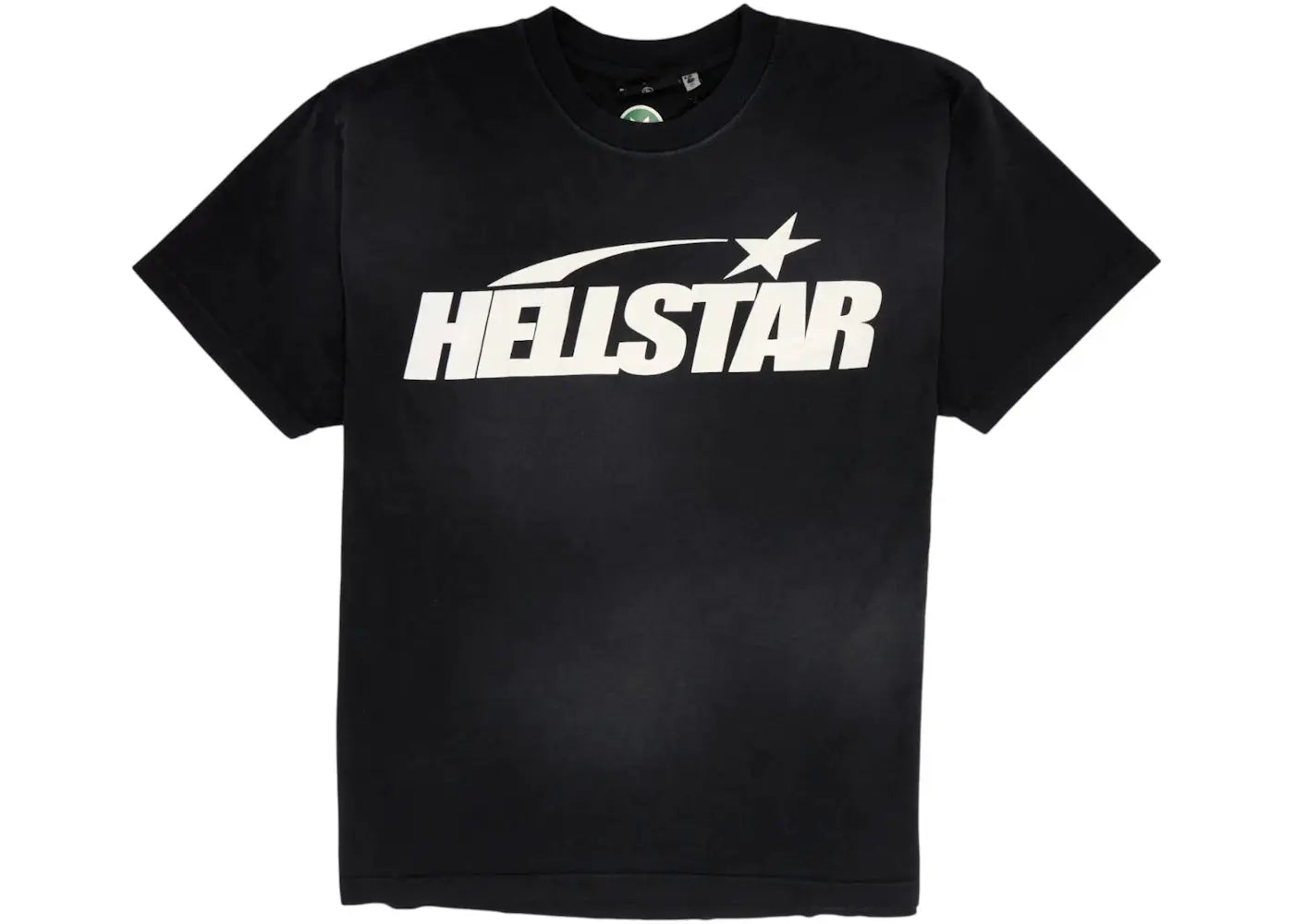 Hellstar Classic Black T Shirt Distressed Logo Graphic Tee by Hellstar