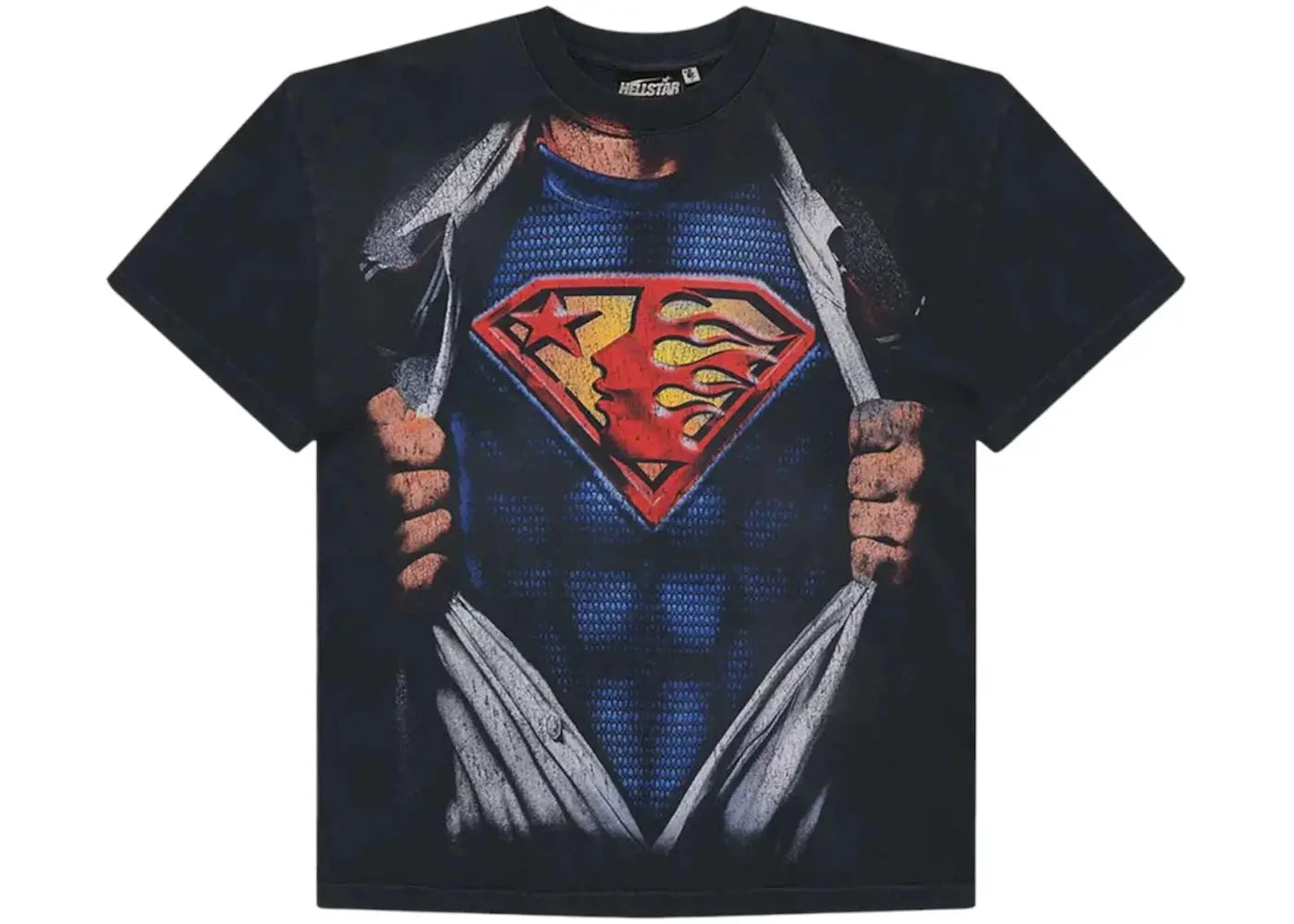 Hellstar Hellstar Superman T-shirt Black by Hellstar
