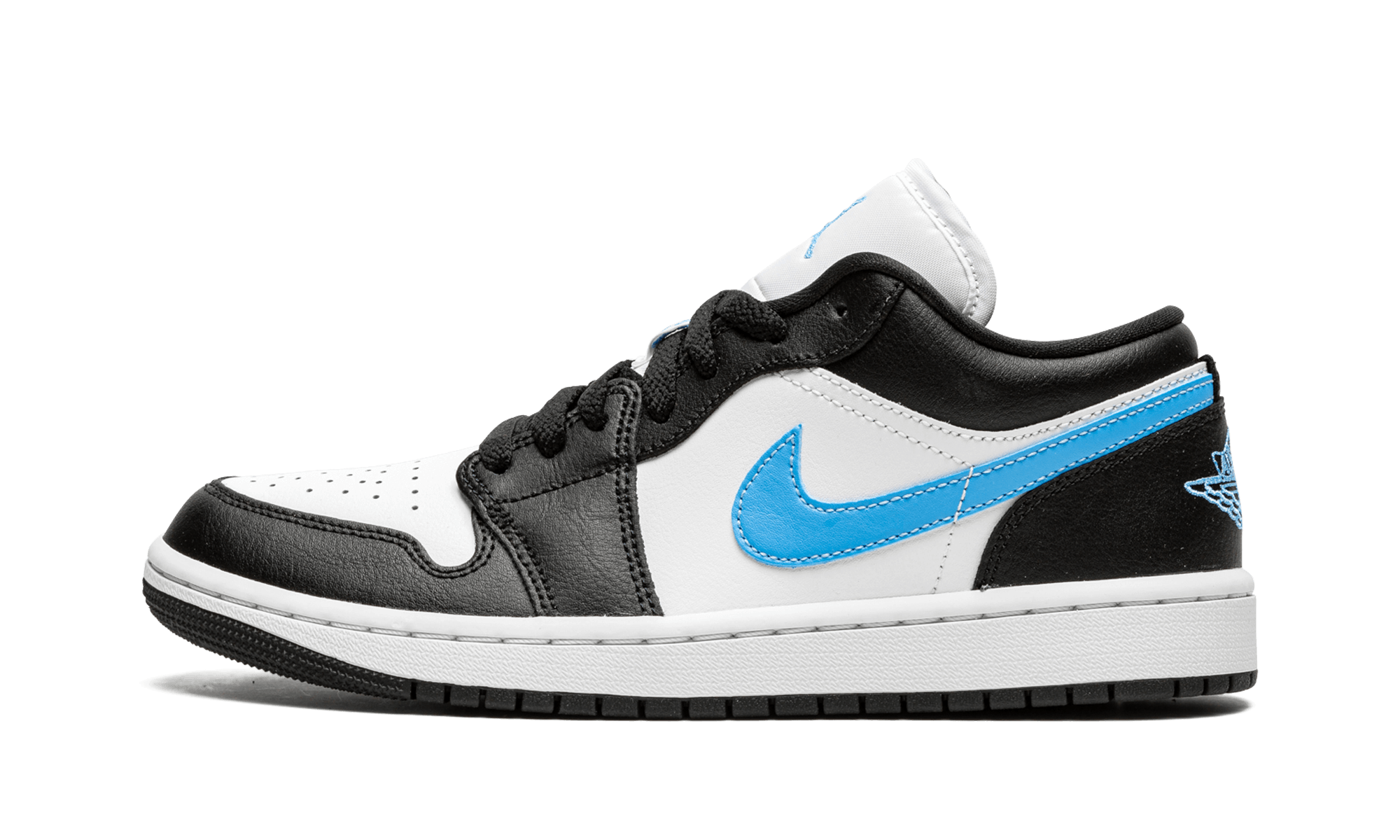 Jordan 1 Low Black University Blue White (Women's) - BigBoiSneakers