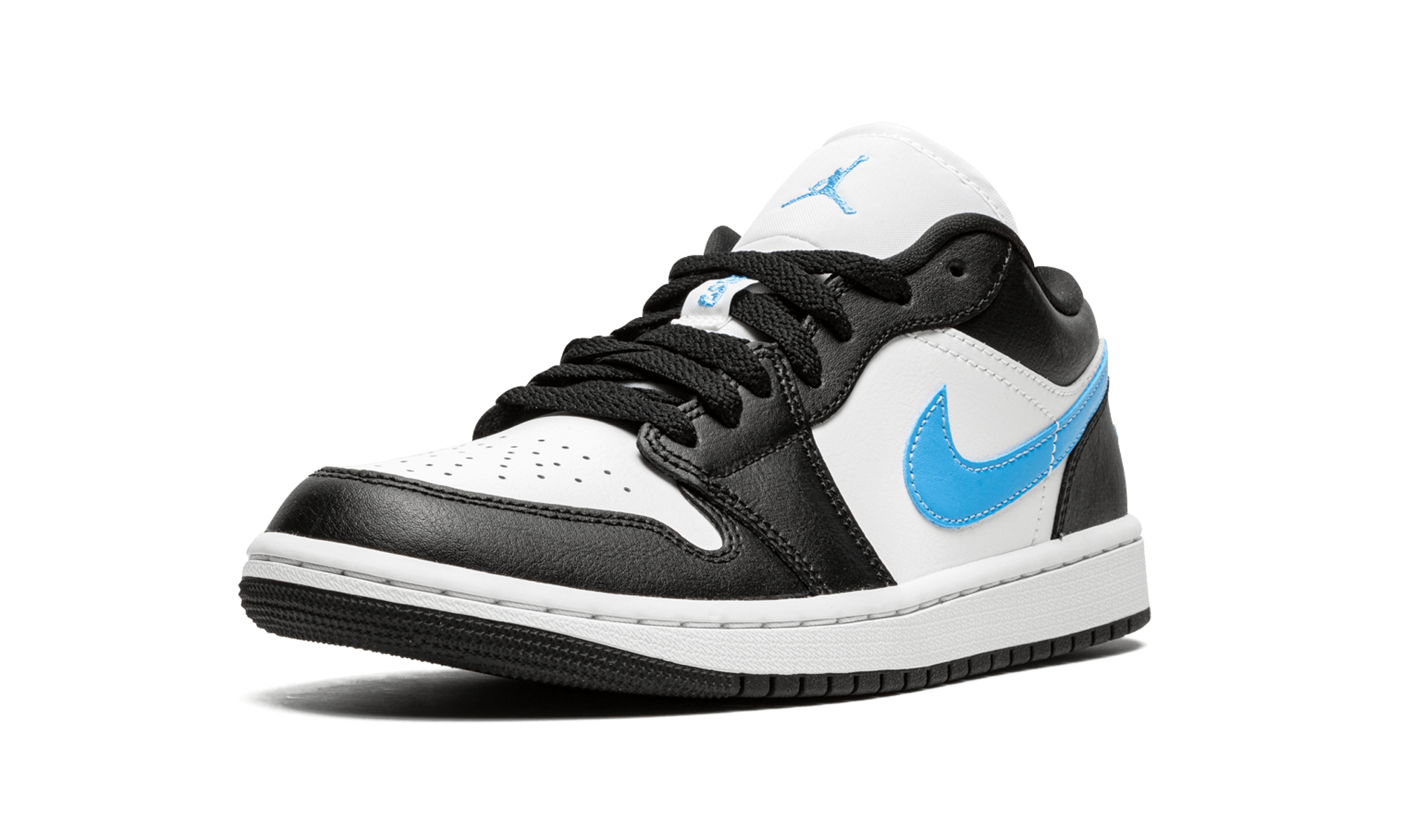 Jordan 1 Low Black University Blue White (Women's) - BigBoiSneakers