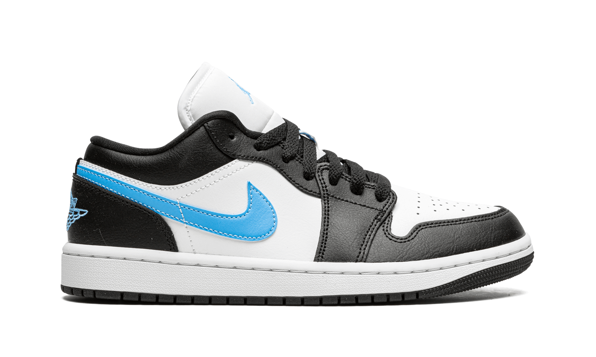 Jordan 1 Low Black University Blue White (Women's) - BigBoiSneakers