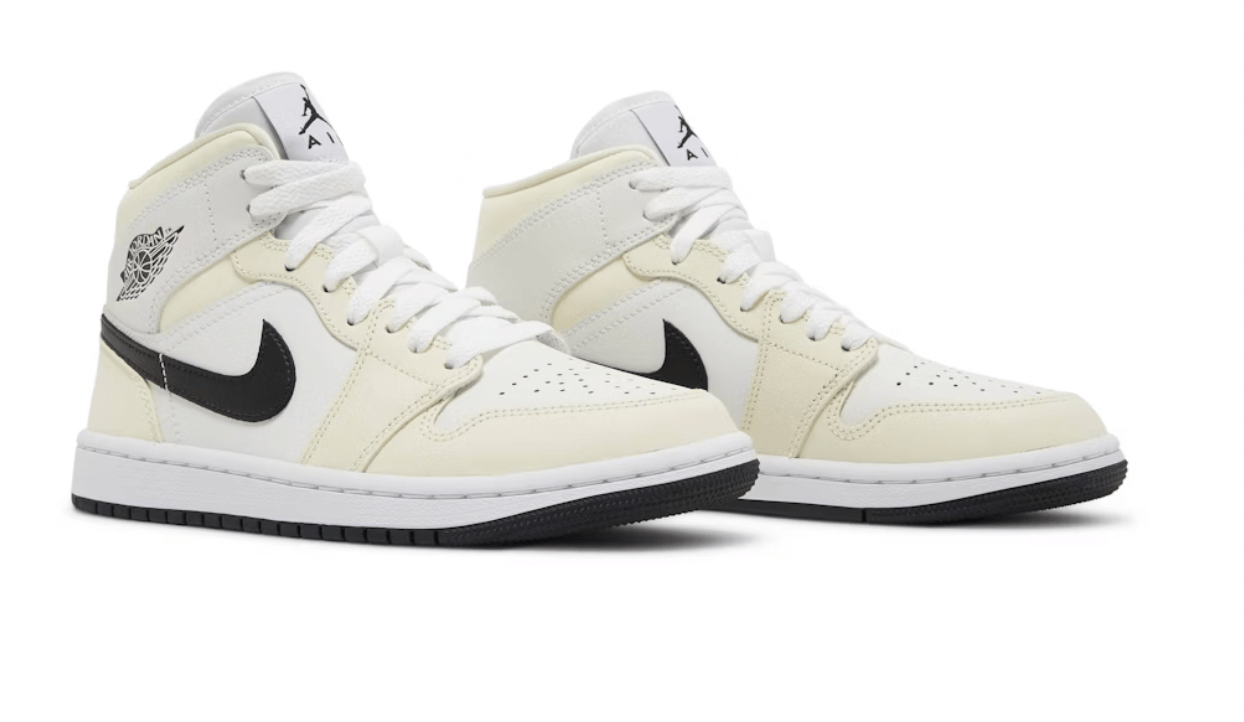 Jordan 1 Mid Coconut Milk (Women's) - BigBoiSneakers
