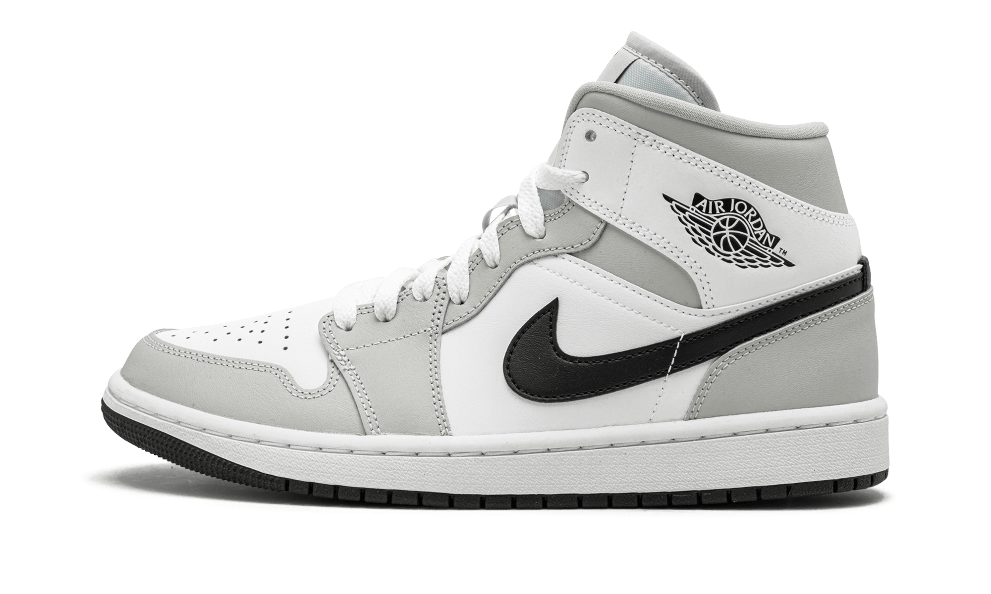 Jordan 1 Mid Light Smoke Grey (Women's) - BigBoiSneakers