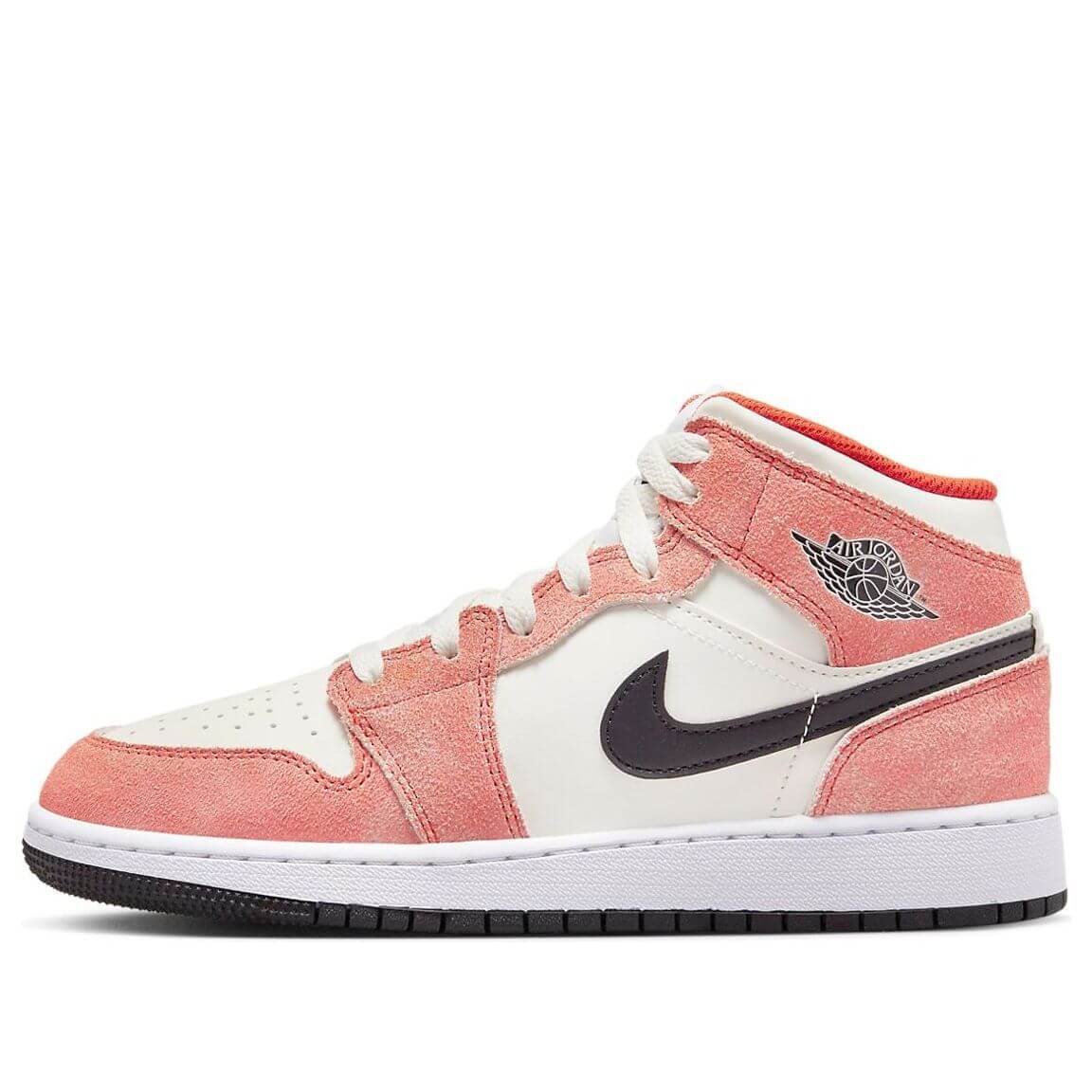 Jordan 1 Mid SE Orange Suede (GS) - BigBoiSneakers