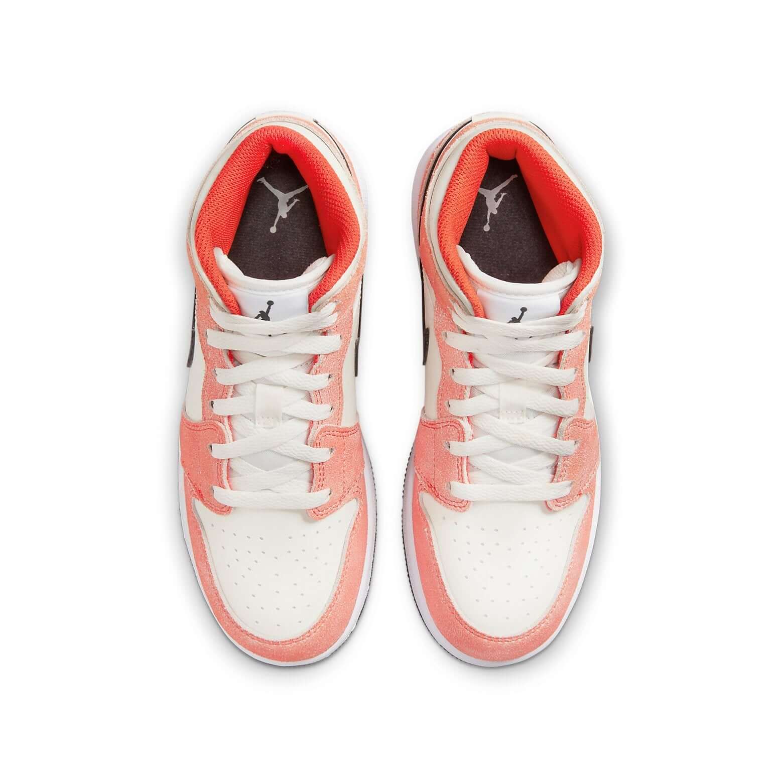 Jordan 1 Mid SE Orange Suede (GS) - BigBoiSneakers