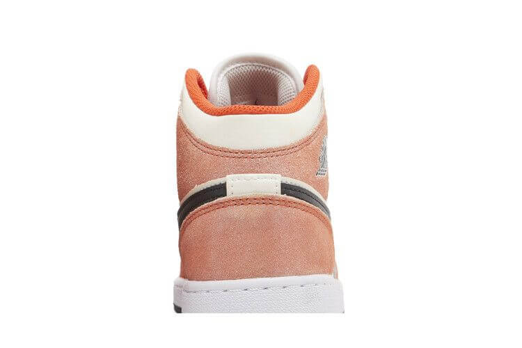 Jordan 1 Mid SE Orange Suede (GS) - BigBoiSneakers