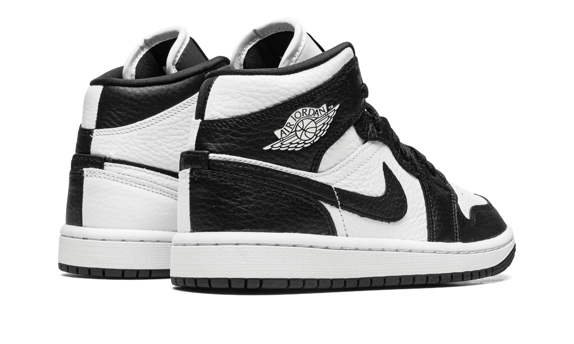 Jordan 1 Mid Split Black White (Women's) - BigBoiSneakers