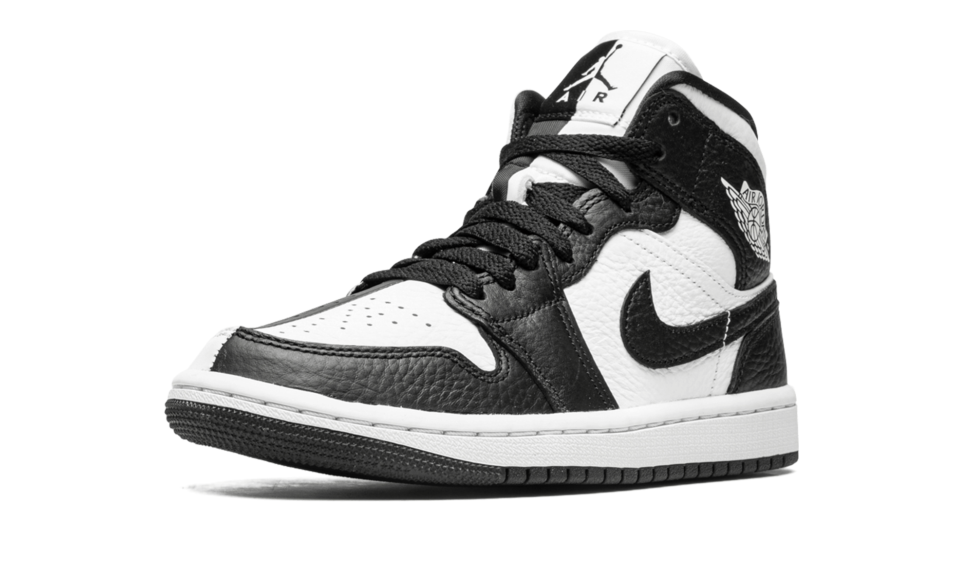 Jordan 1 Mid Split Black White (Women's) - BigBoiSneakers