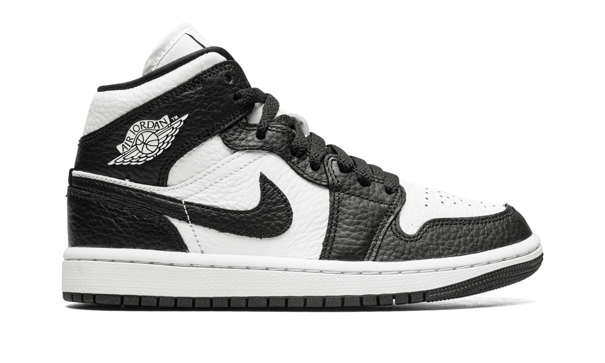 Jordan 1 Mid Split Black White (Women's) - BigBoiSneakers