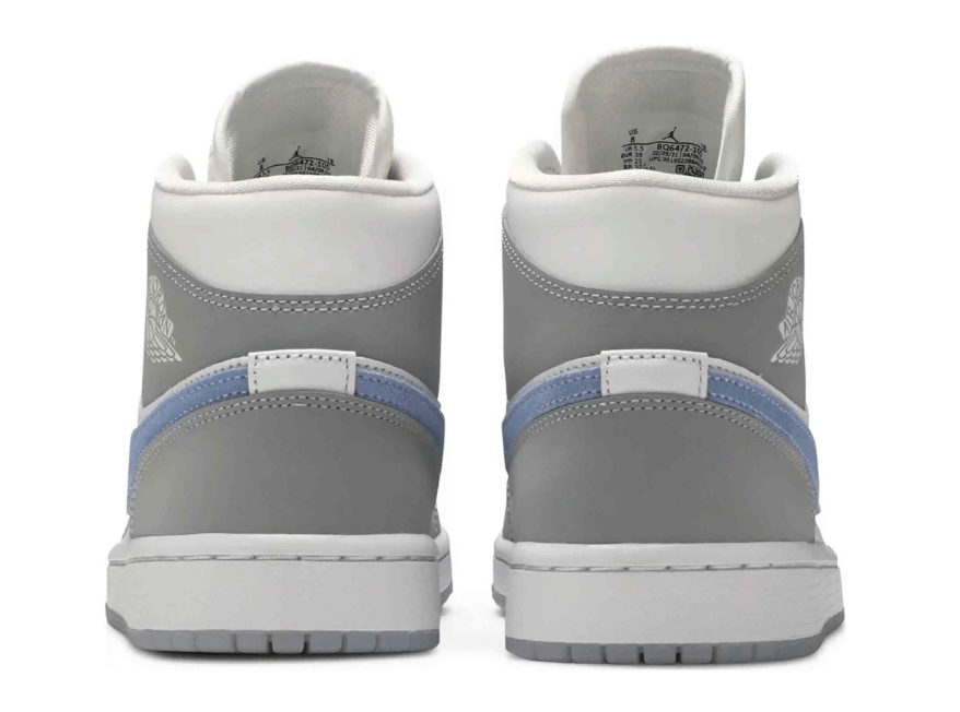 Jordan 1 Mid Wolf Grey Aluminum (Women's) - BigBoiSneakers