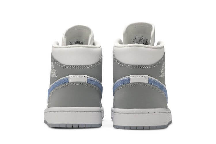 Jordan 1 Mid Wolf Grey Aluminum (Women's) - BigBoiSneakers
