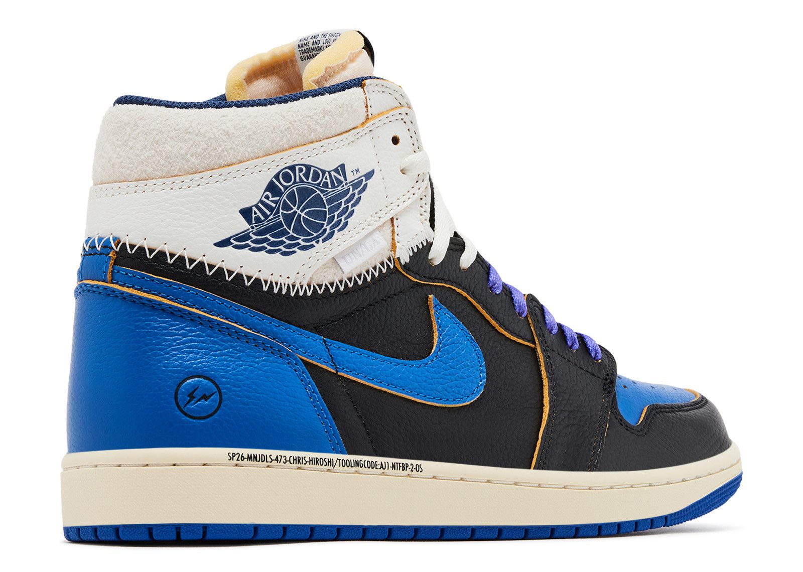 Jordan 1 Retro High OG SP Fragment x Union LA Sport Royal - BigBoiSneakers